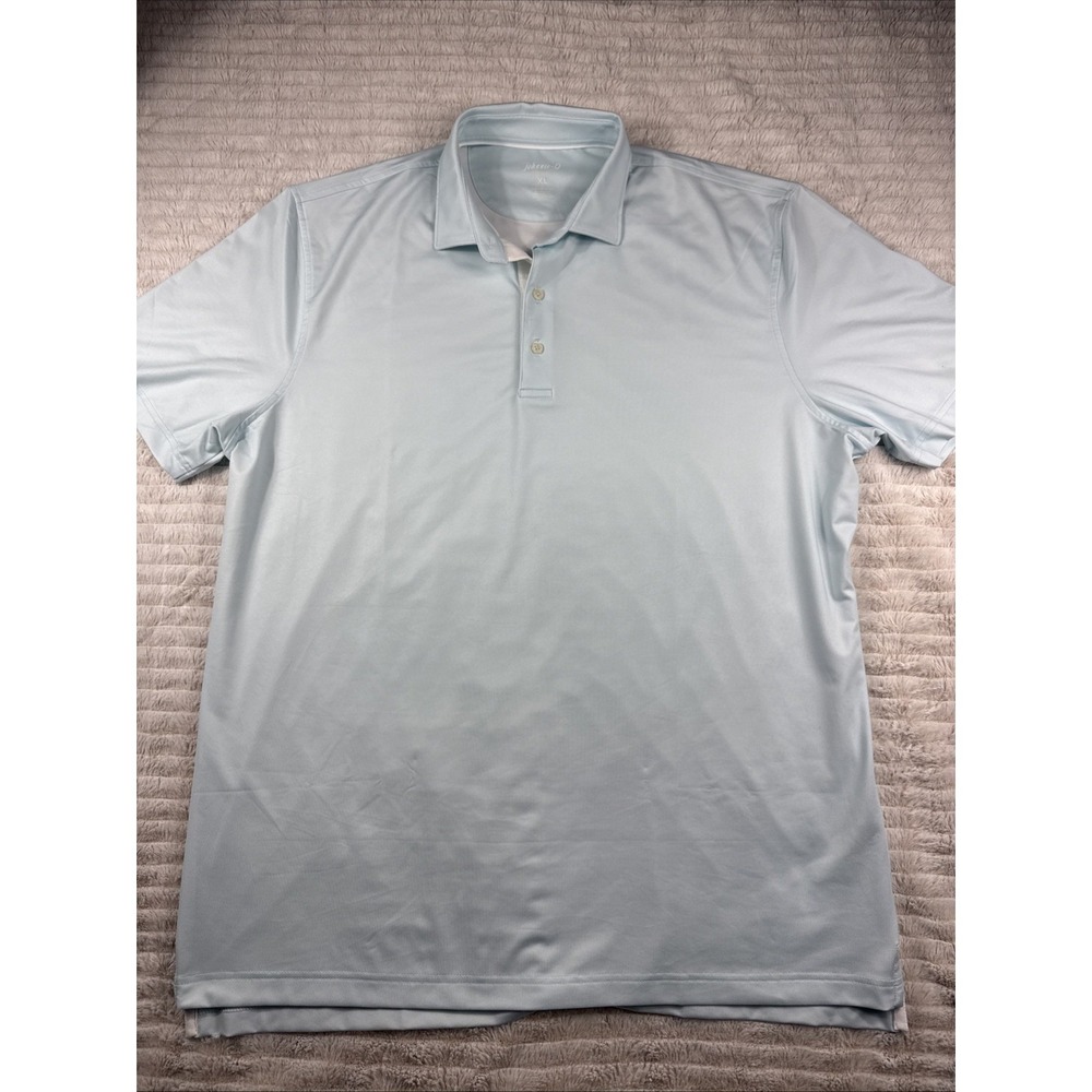 Johnnie-O Polo Shirt Men XL Turquoise Short Sleeve Stretch Golf NWOT! Nice Soft